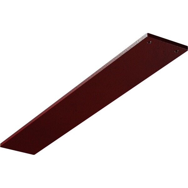 Ekena Millwork 3"W x 20"D Logan Hidden Support Steel Bracket w/ 16" Support Depth, Hammered Bright Red BKTM03X20LOHRE - main